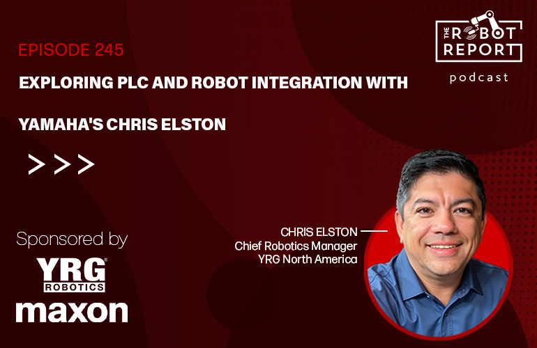 Chris Elston, Chief Robotics Manager for YRG North America, speaking on a podcast about robotics and automation.