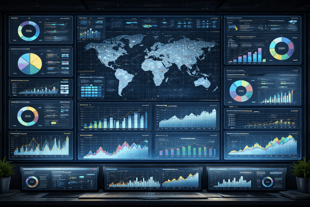 Bar chart showing top supply chain metrics from Indago executive survey