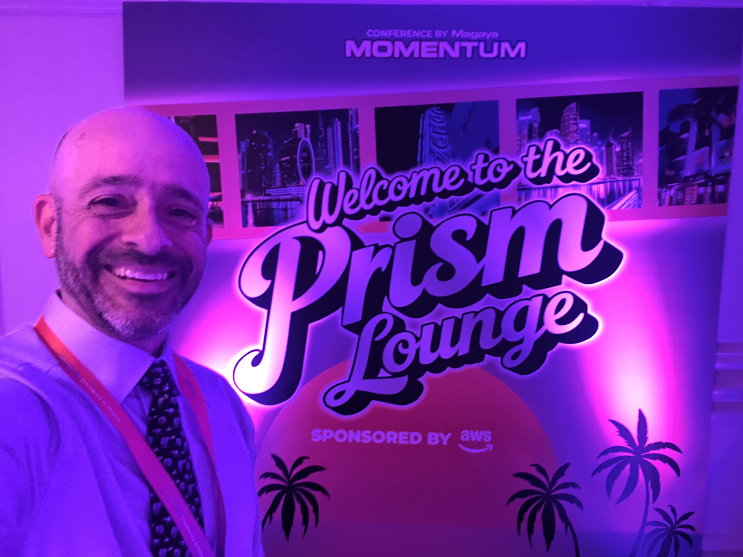 Attendees networking at the Magaya Momentum conference in Miami