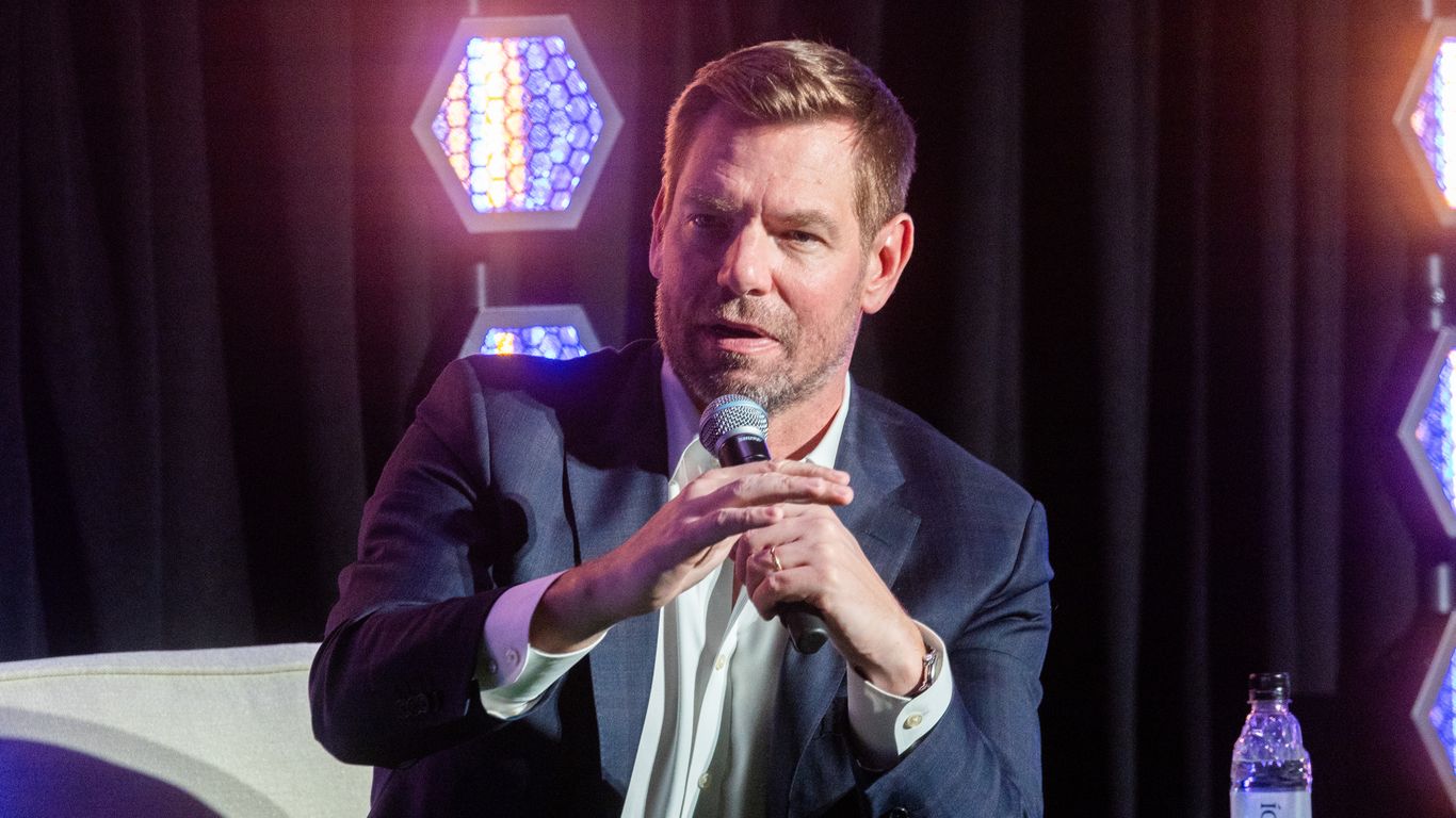 Rep. Eric Swalwell announcing his suspension from the California gubernatorial race.