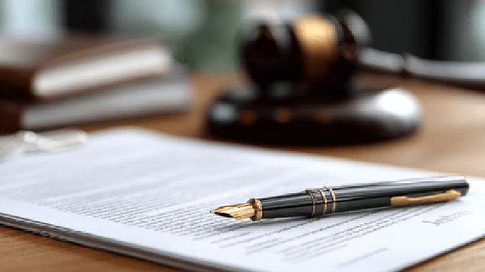 DHL delivery truck with Teamsters union fist overlay and crossed-out autonomous vehicle icon