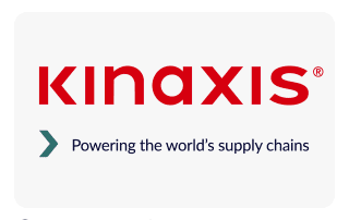 Supply chain executive analyzing AI dashboard amid warehouse operations