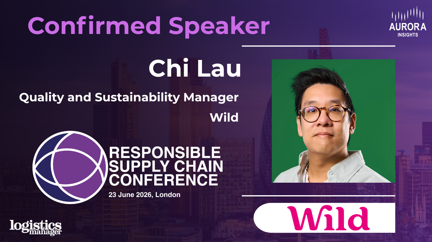 Chi Lau, Quality and Sustainability Manager at Wild Cosmetics, speaking at a conference.