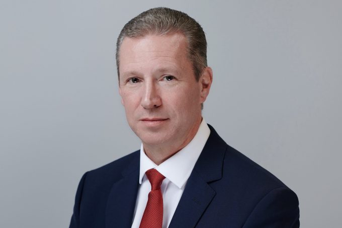 Ben Fletcher, CEO of Logistics UK, speaking at an event.