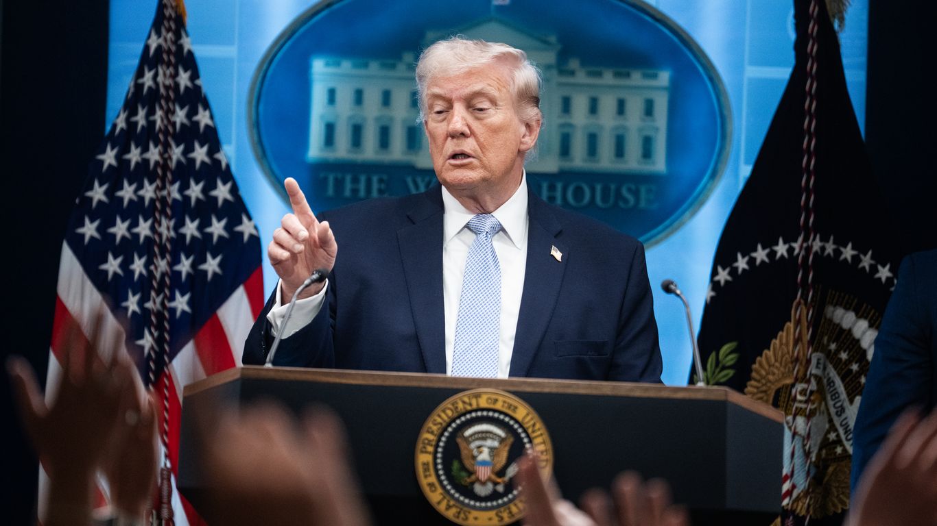 Capitol Hill Democrats debating Trump impeachment amid Iran flags and oil tanker silhouettes