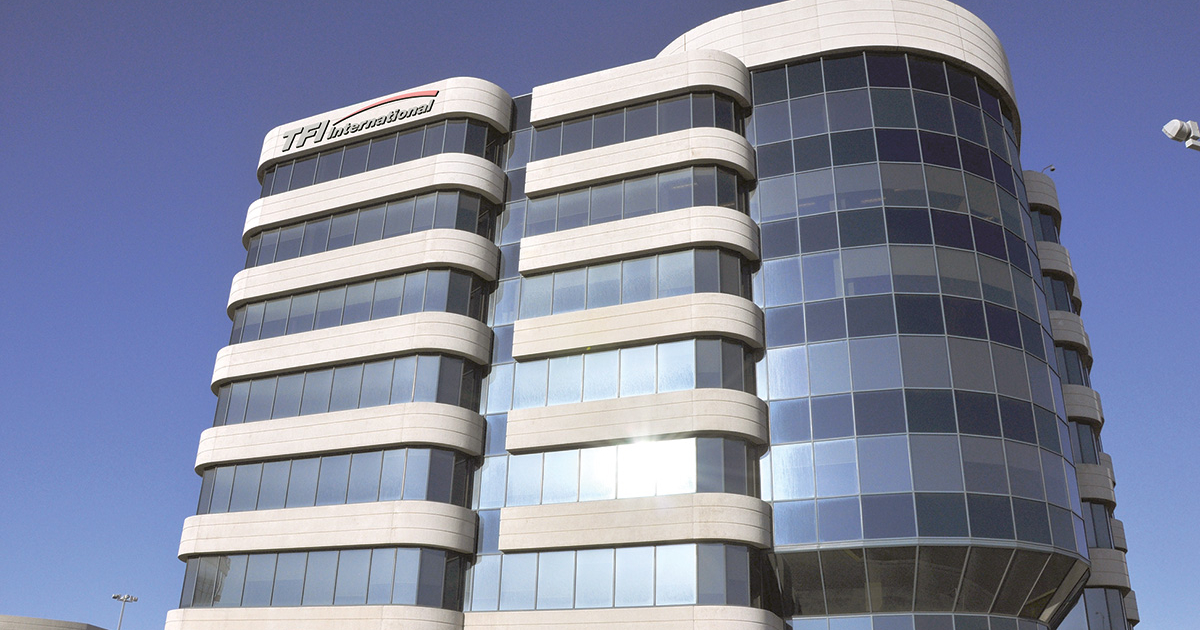 TFI International Q1 2026 earnings chart showing truckload and LTL performance